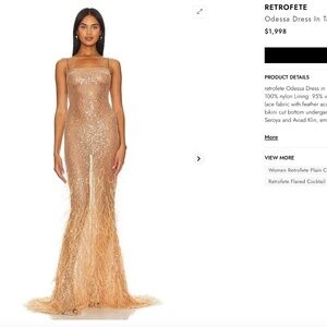 RETROFETE Odessa Dress In Tan